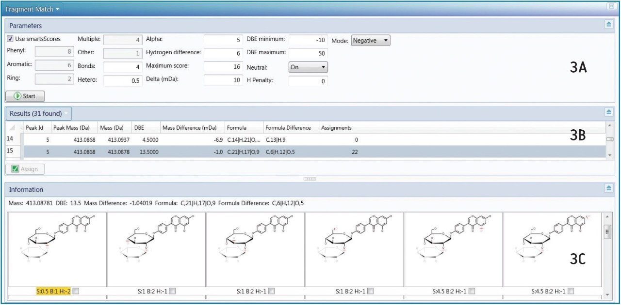 Manual fragment matching interface.