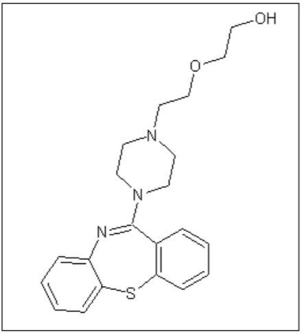 Structure of quetiapine.