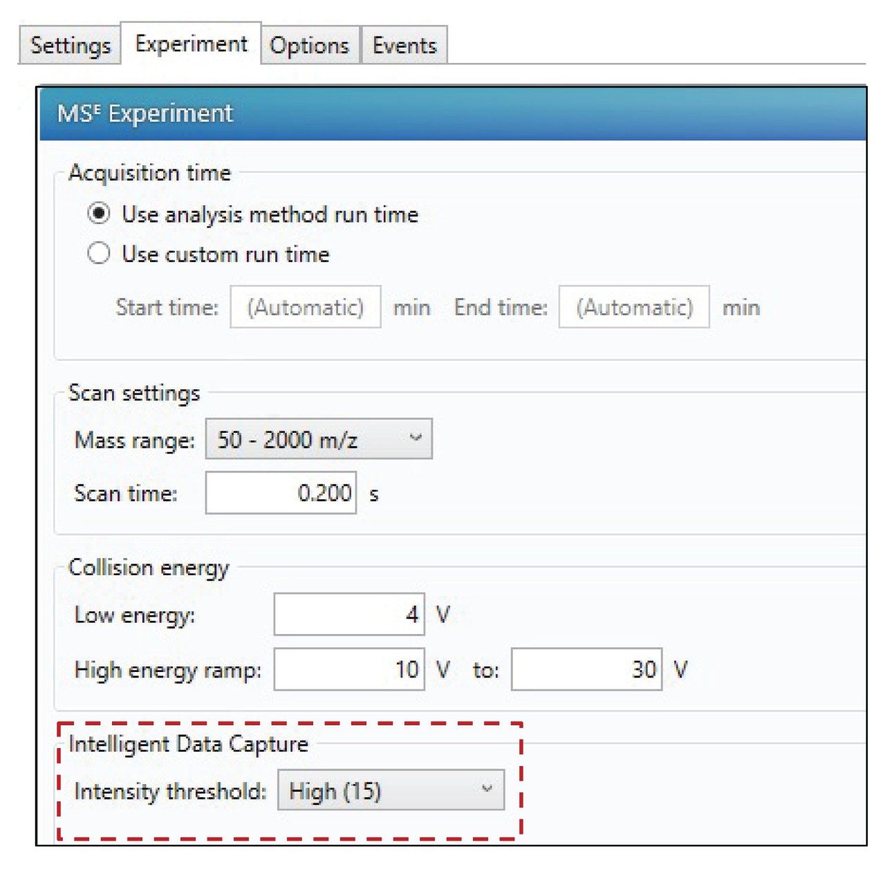 The intelligent data capture (IDC) feature