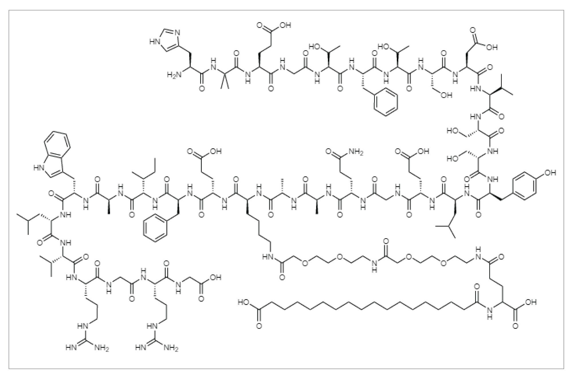 索马鲁肽的化学结构