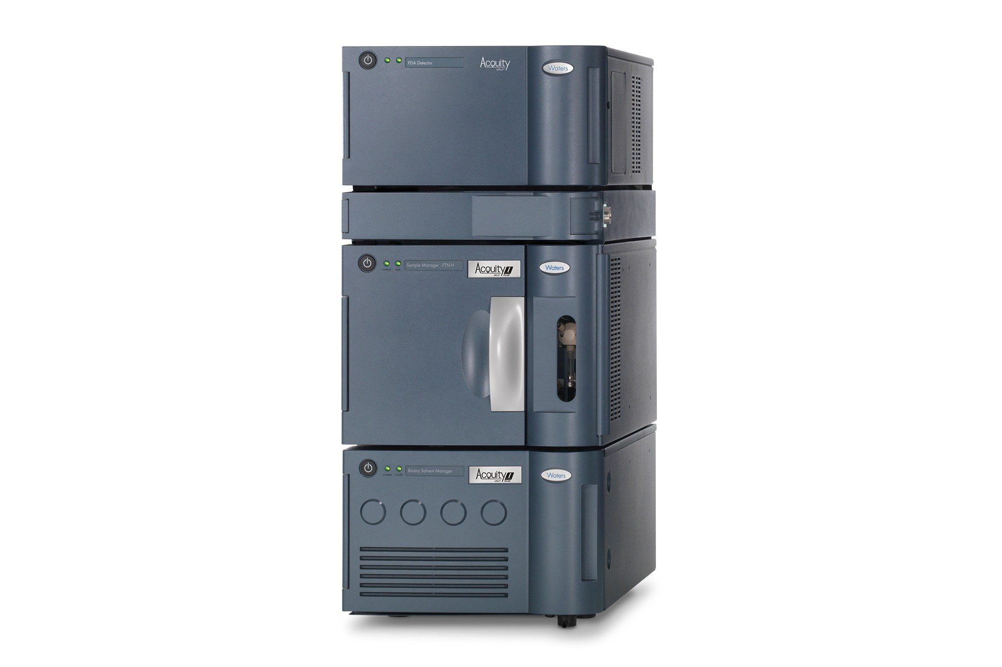 ACQUITY UPLC I-Class PLUS系统与亚2 μm颗粒色谱柱、顶层串联四极杆和HRMS仪器无瑕配合，能够在研究型应用和日常应用中实现高灵敏度分析。